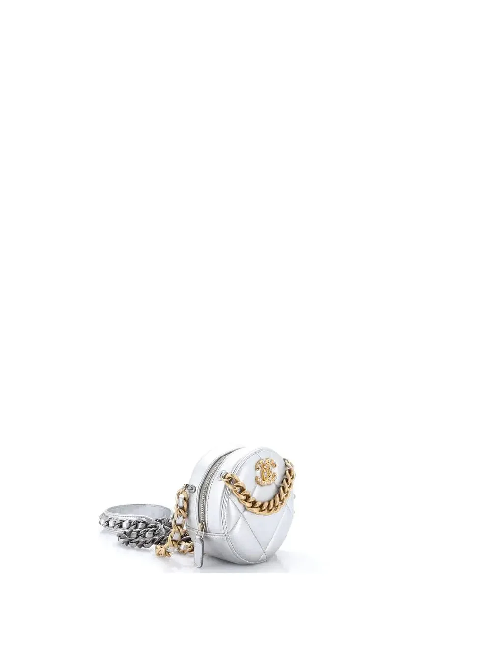 Chanel 19 Round Clutch With Chain #285796C22B